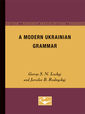 cover image of A Modern Ukranian Grammar